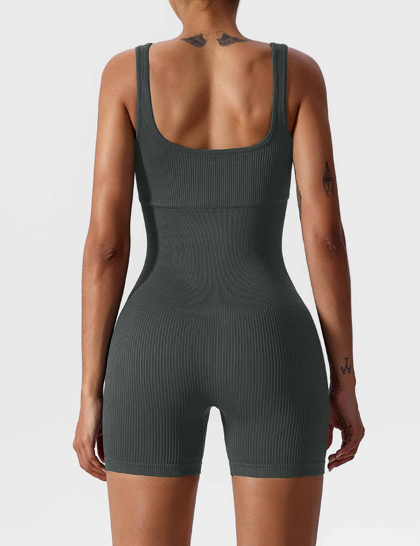 Mazona's U-Neck Seamless Romper